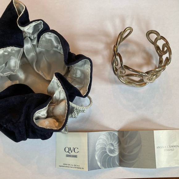 Angela Cummings Studio Interlocking Sterling Silver Cuff Bracelet for QVC 2002 - Picture 5 of 8